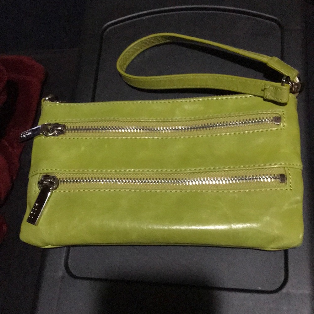 Green Hobo Wristlet